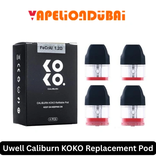 Uwell Caliburn KOKO replacement pods 1.2 ohm 2ml refillable cartridges for Caliburn KOKO vape device