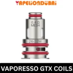 aporesso GTX 0.4Ω Mesh Coil – Balanced performance for DTL vaping at 26–32W