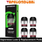 Vaporesso LUXE Q 0.8ohm (RDTL/MTL) Mesh Coil 2ml Pod, offering both RDTL and MTL options