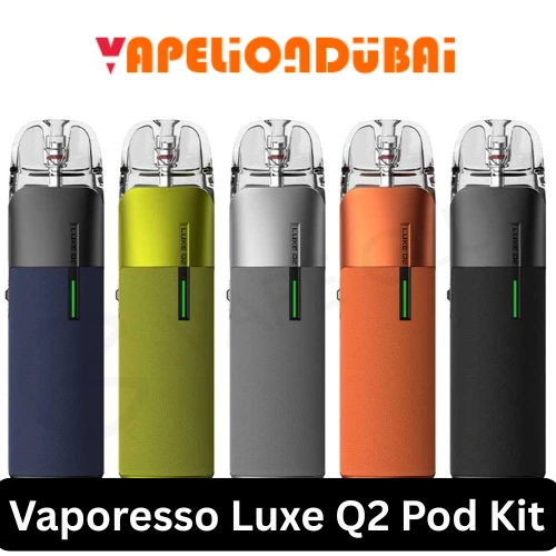 Vaporesso Luxe Q2 Pod Kit with sleek design, adjustable airflow, and USB-C charging