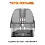 Vaporesso LUXE X 0.6Ω Pod Cartridge, versatile mesh coil for MTL and RDL vaping