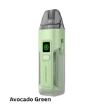aporesso Luxe X2 Pod Vape Kit in Avocado Green with adjustable airflow and COREX 2.0 technology for enhanced performance