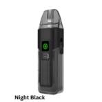 Vaporesso Luxe X2 Pod Vape Kit in Night Black, featuring COREX 2.0 technology and adjustable airflow for a premium vape