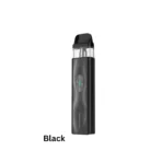 Vaporesso Xros 4 Mini Pod Kit in black color with 30W power, 1000mAh battery, adjustable airflow, and USB Type-C charging
