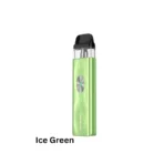 Vaporesso Xros 4 Mini Pod Kit in ice green with 30W power, 1000mAh battery, adjustable airflow, and USB Type-C charging