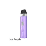 Vaporesso Xros 4 Mini Pod Kit in ice purple with 30W power, 1000mAh battery, adjustable airflow, and USB Type-C charging