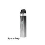 Vaporesso Xros 4 Mini Pod Kit in space grey with 30W power, 1000mAh battery, adjustable airflow, and USB Type-C charging