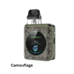 Vaporesso Xros 4 Nano Pod Kit in Camouflage with adjustable wattage and sleek design for a rugged vape experience