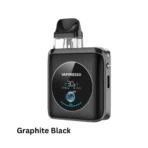 Vaporesso Xros 4 Nano Pod Kit in Graphite Black, offering a sleek, professional look and customizable settings for enhanced vaping