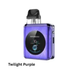 "Vaporesso Xros 4 Nano Pod Kit in Twilight Purple with customizable airflow and adjustable settings for a unique vaping experience