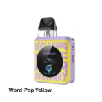 Vaporesso Xros 4 Nano Pod Kit in Word-Pop Yellow, delivering vibrant style and powerful features for a smooth vaping experience