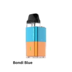 Vaporesso XROS Cube Pod Kit in Bondi Blue, featuring clear pod, adjustable airflow, and 360° LED lighting