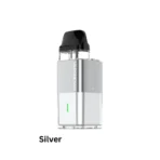 Vaporesso XROS Cube Pod Kit in Silver, showcasing adjustable airflow and 360° LED lighting