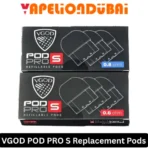 VGOD POD PRO S Replacement Pods 3-pack with 0.6Ω and 0.8Ω coils for refillable vaping