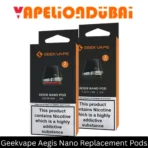 Geekvape Aegis Nano Replacement Pods compatible with Aegis Nano 30W Starter Kit for smooth vaping