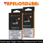 Geekvape Aegis Nano Replacement Pods compatible with Aegis Nano 30W Starter Kit for smooth vaping