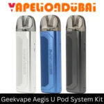 Geekvape AU Aegis U Pod Kit with 800mAh battery, 20W wattage, and tri-proof design