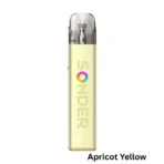 Geekvape Sonder Q2 Pod Kit in apricot yellow with 1350mAh battery and smooth airflow