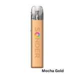 Geekvape Sonder Q2 Pod Kit in mocha gold with adjustable airflow and ergonomic design