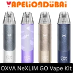 Oxva Nexlim Go Kit pod vape with 1800mAh battery and refillable 4ml pod
