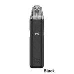 Black OXVA XLIM GO Pod Vape Kit with 1000mAh battery and 30W output, ergonomic design for easy handling