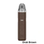 Dark Brown OXVA XLIM GO Pod Vape Kit featuring 1000mAh battery and 30W output for a consistent vaping experience