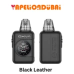 Oxva Xlim SQ Pro 2 Pod Kit in Black Leather with touchscreen and 1600mAh battery