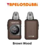 Oxva Xlim SQ Pro 2 Pod Kit in Brown Wood with touchscreen and 1600mAh battery