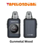 Oxva Xlim SQ Pro 2 Pod Kit in Gunmetal Wood with touchscreen and 1600mAh battery