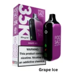 Pod Salt 35000 Puffs Disposable Vape Grape Ice flavor