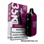 Pod Salt 35000 Puffs Disposable Vape Mixed Berries Ice flavor
