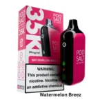 Pod Salt 35000 Puffs Disposable Vape Watermelon Breeze flavor