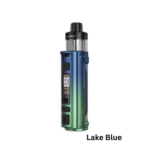 Argus Pro 2 Lake Blue – Fresh Blue Pod Kit VOOPOO Argus Pro 2 Pod Kit Lake Blue with cool teal-blue leather panel and metallic finish.