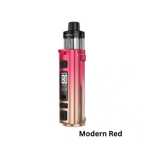 Argus Pro 2 Modern Red – Bold Red Pod Kit by VOOPOO VOOPOO Argus Pro 2 Pod Kit Modern Red featuring vibrant red body and ergonomic leather side panel