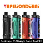 Geek Vape B100 Boost Pro 2 Pod Kit with 100W power, 4.5 mL top-fill pod, external 18650 battery, and durable IP68 design, available in Dubai and UAE