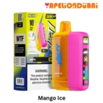 Nasty Bolt 50000 Puffs Mango Ice disposable vape with juicy mango flavor and 1000 mAh rechargeable battery