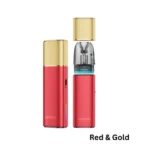 oopoo Argus Klyc Pod Kit Red & Gold with 1350mAh battery and magnetic cap protection