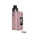 VOOPOO Drag E60 Pod Mod Kit in Pink metallic finish with PnP Pod II tank, 60W output, and adjustable airflow.