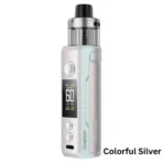 VOOPOO Drag S2 Pod Kit in Colorful Silver with a sleek metallic finish and ergonomic design