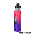 VOOPOO Drag S2 Pod Kit in Modern Red with bold, glossy red finish and ergonomic design.