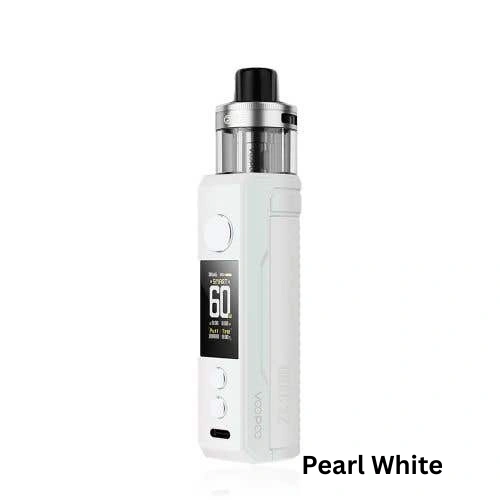 VOOPOO Drag S2 Pearl White VOOPOO Drag S2 Pod Kit in Pearl White with smooth, glossy finish and ergonomic design.