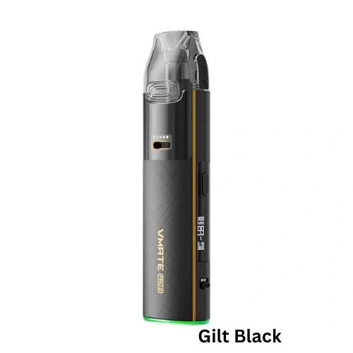 VOOPOO Vmate Pro 2 Gilt Black VOOPOO Vmate Pro 2 Gilt Black stylish pod system with OLED display and 1500mAh battery