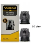 VOOPOO VMate Top Fill Pod 0.7Ω for smooth MTL draw and balanced nicotine delivery