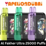 Al Fakher Crown Bar Ultra 25000 Puffs disposable vape with 5% nicotine and 22ml e-liquid, available in Dubai