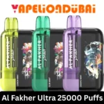 Al Fakher Crown Bar Ultra 25000 Puffs disposable vape with 5% nicotine and 22ml e-liquid, available in Dubai