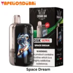 Al Fakher Crown Bar Ultra 25000 Puffs Space Dream vape with fruity candy blend flavor