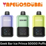 Geek Bar Ice Prince 50000 Puffs disposable vape with mesh coil and cooling mode, available in Dubai UAE