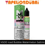 VGOD Mix Iced Bubble Watermelon Salt Nic 30ml e liquid bottle featuring juicy watermelon and bubblegum flavor with a cool icy finish