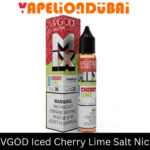 VGOD Iced Cherry Lime Salt Nic 30ml bottle with ripe cherry and zesty lime flavor and icy menthol finish