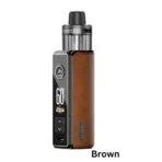 VooPoo Drag S3 Pod Mod Kit in brown leather